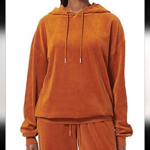 Ninety Percent Womens Velour Hoodie